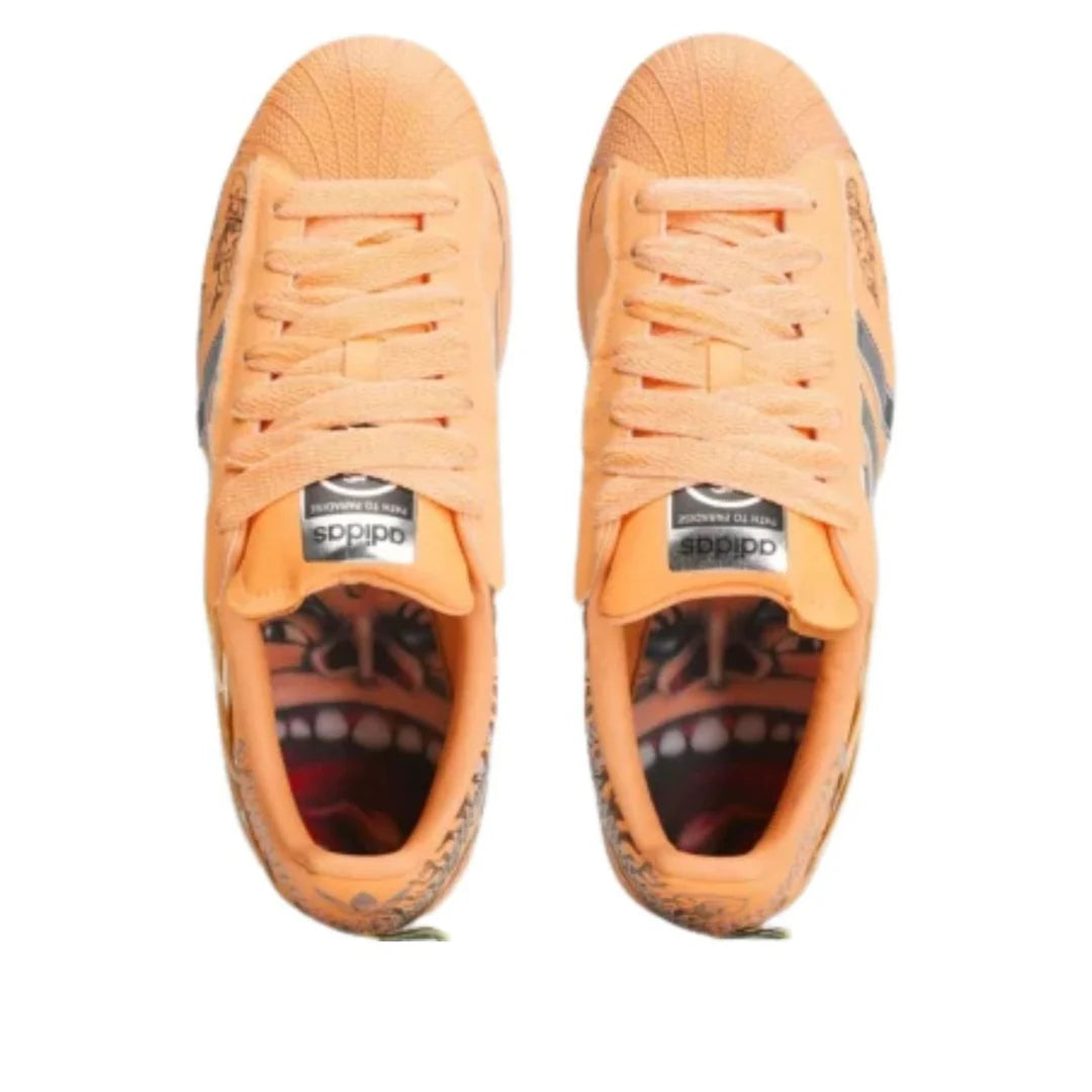 adidasHellstar Superstar II 'Hazy Orange Silver Metallic Core Black'