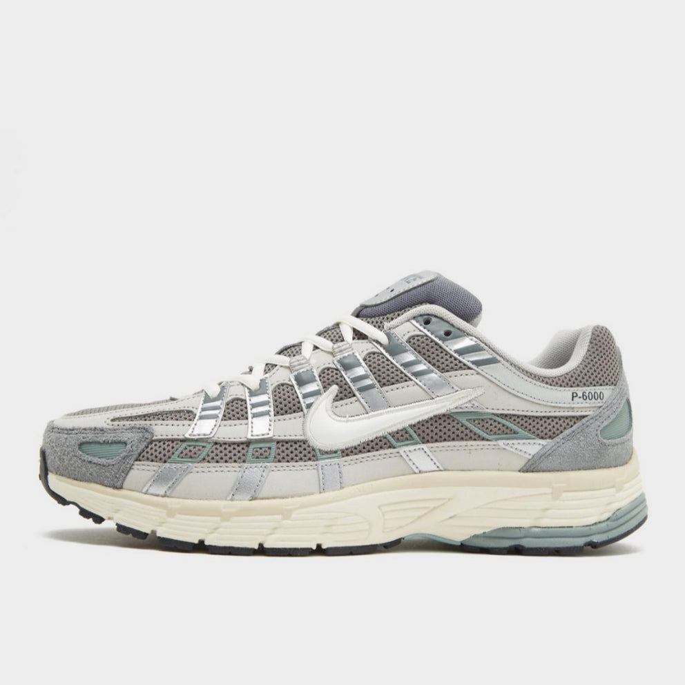 Nike P-6000 White Metallic Silver