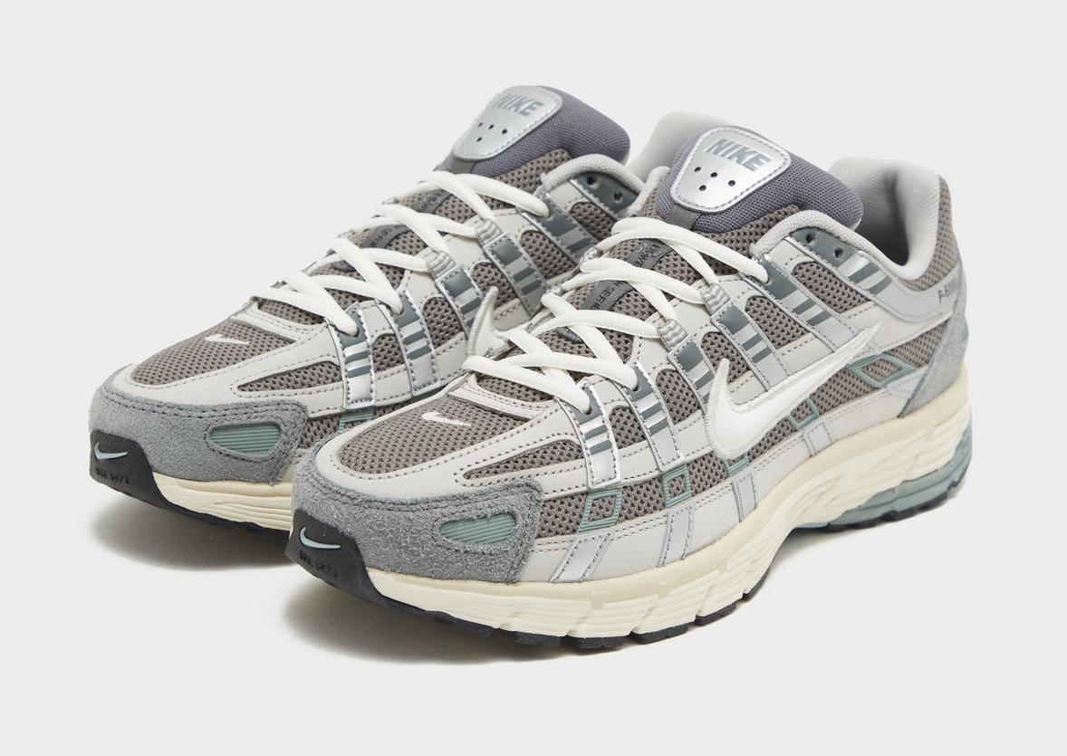 Nike P-6000 White Metallic Silver