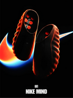 Nike Mind 001 Slide Solar Red